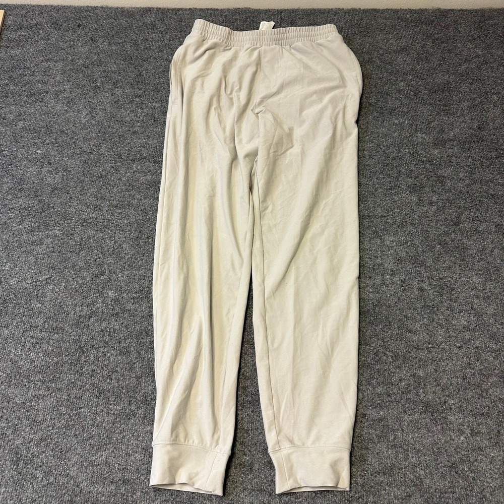 Alo Joggers Womens Size S Beige Viscose Blend Activewear Lounge Pants Stain